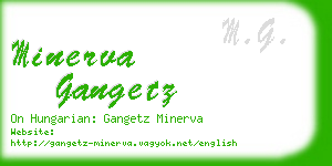minerva gangetz business card